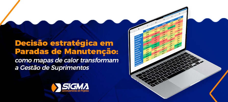 Decisão estratégica em Paradas de Manutenção: como mapas de calor transformam a Gestão de Suprimentos